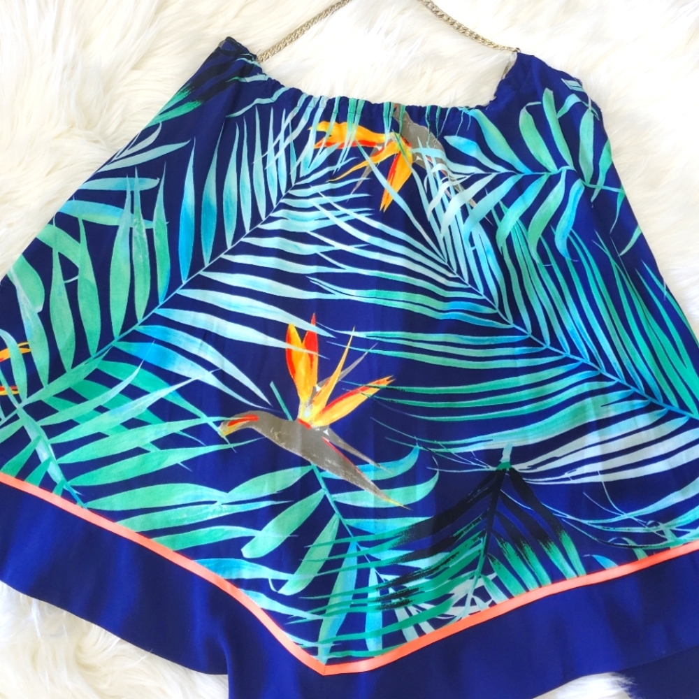 Express open back halter blouse size small